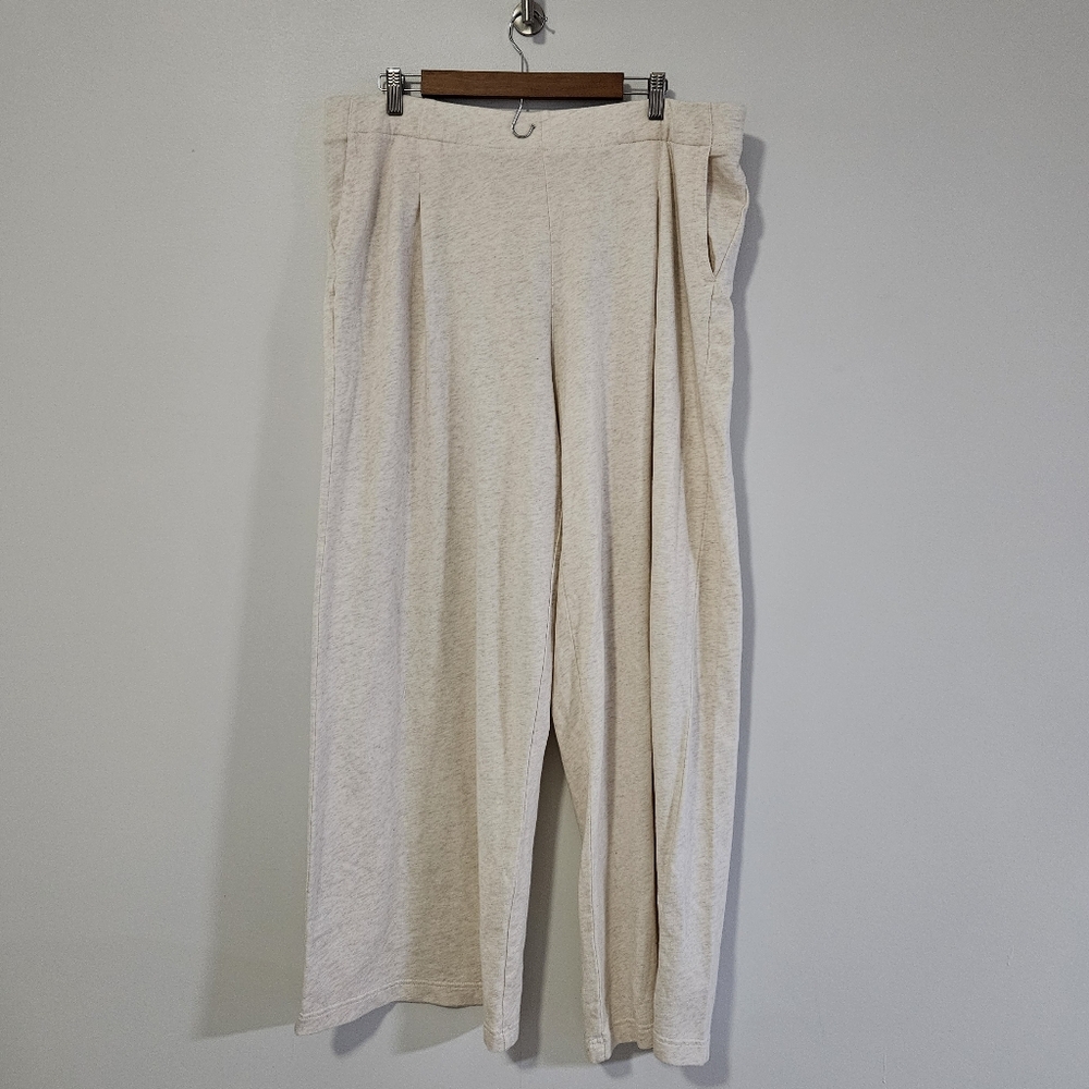 Aerie Wide Leg Lounge Pants Comfy Casual Beige XL